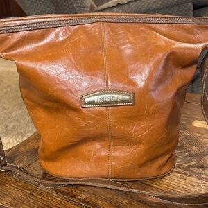 Béchamel Tan Leather Slouchy Shoulder Bag
